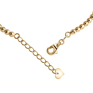 Doorbuster Luxoro Diamond-cut Beaded Bracelet in 10K Yellow Gold (7.25 In) 4.90 Grams