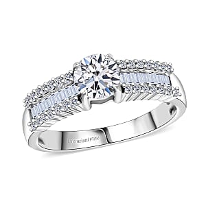 Luxuriant Lab Grown Diamond G SI 1.50 ctw Ring in Rhodium Over Sterling Silver (Size 10.0)