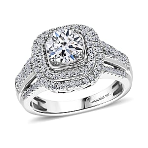 Luxuriant Lab Grown Diamond G SI 1.50 ctw Ring in Rhodium Over Sterling Silver (Size 10.0)