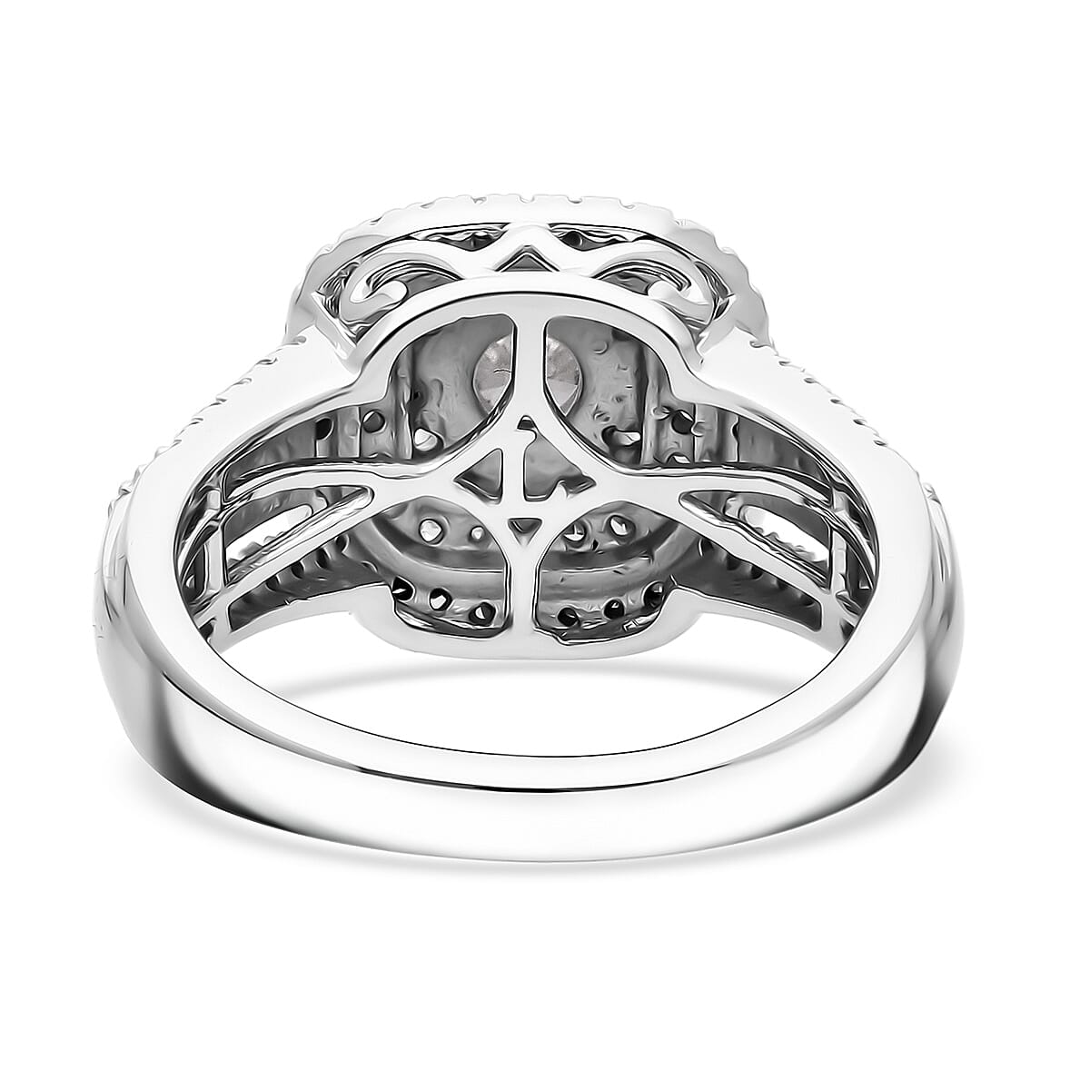 Luxuriant Lab Grown Diamond G SI 1.50 ctw Ring in Rhodium Over Sterling Silver (Size 10.0) image number 2