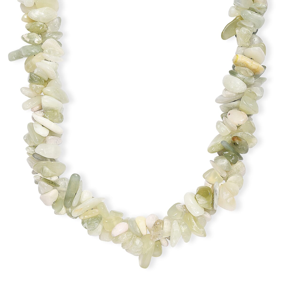 EverTrue Serpentine 380.00 ctw Chips Necklace in Platinum Bond 20 Inches image number 0
