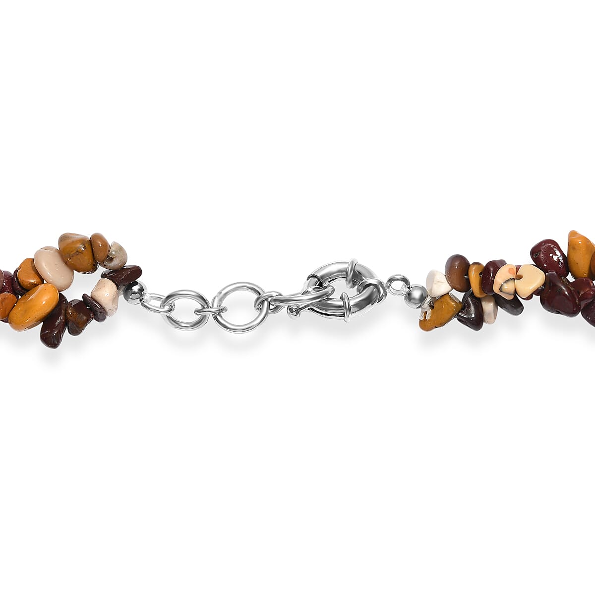 EverTrue Mookite 360.00 ctw Chips Necklace in Platinum Bond 20 Inches