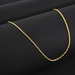 Rope Chain Necklace in 24K Yellow Gold 2.90 Grams 20 Inches