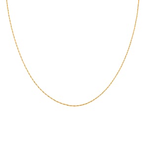 Rope Chain Necklace in 24K Yellow Gold 2.90 Grams 20 Inches