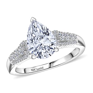 Luxuriant Lab Grown Diamond G-H SI 2.00 ctw Quiet Brilliance of Celestial Light Ring in Rhodium Over Sterling Silver (Size 9.0)