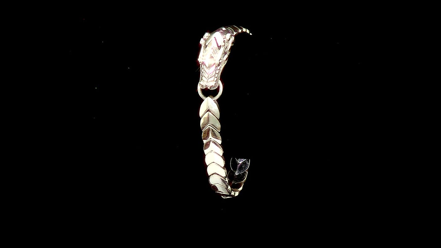 D'Joy Bali Legacy Dragon Bracelet in Sterling Silver (7.25 In) 40 Grams