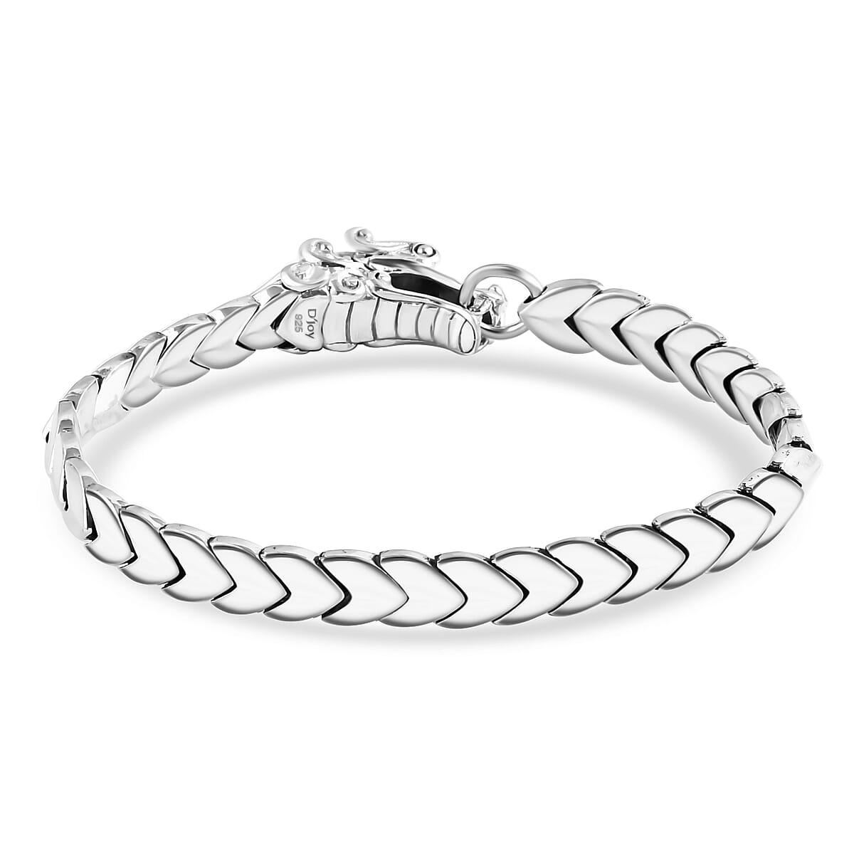 D'Joy Bali Legacy Dragon Bracelet in Sterling Silver (7.25 In) 40 Grams image number 3