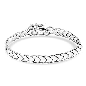 D'Joy Bali Legacy Dragon Bracelet in Sterling Silver (7.25 In) 40 Grams
