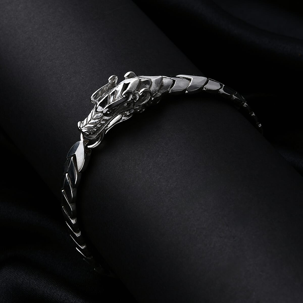 D'Joy Bali Legacy Dragon Bracelet in Sterling Silver (7.25 In) 40 Grams image number 6