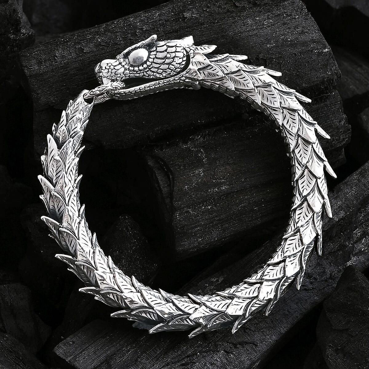D'Joy Bali Legacy Snake Chain Bracelet in Sterling Silver (7.25 In) 45 Grams image number 1