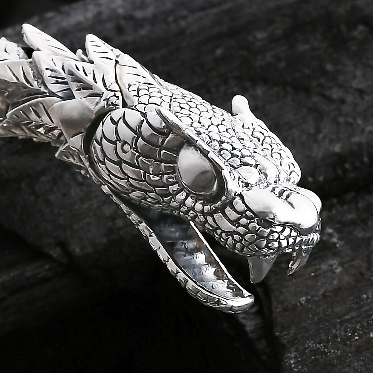 D'Joy Bali Legacy Snake Chain Bracelet in Sterling Silver (7.25 In) 45 Grams image number 3