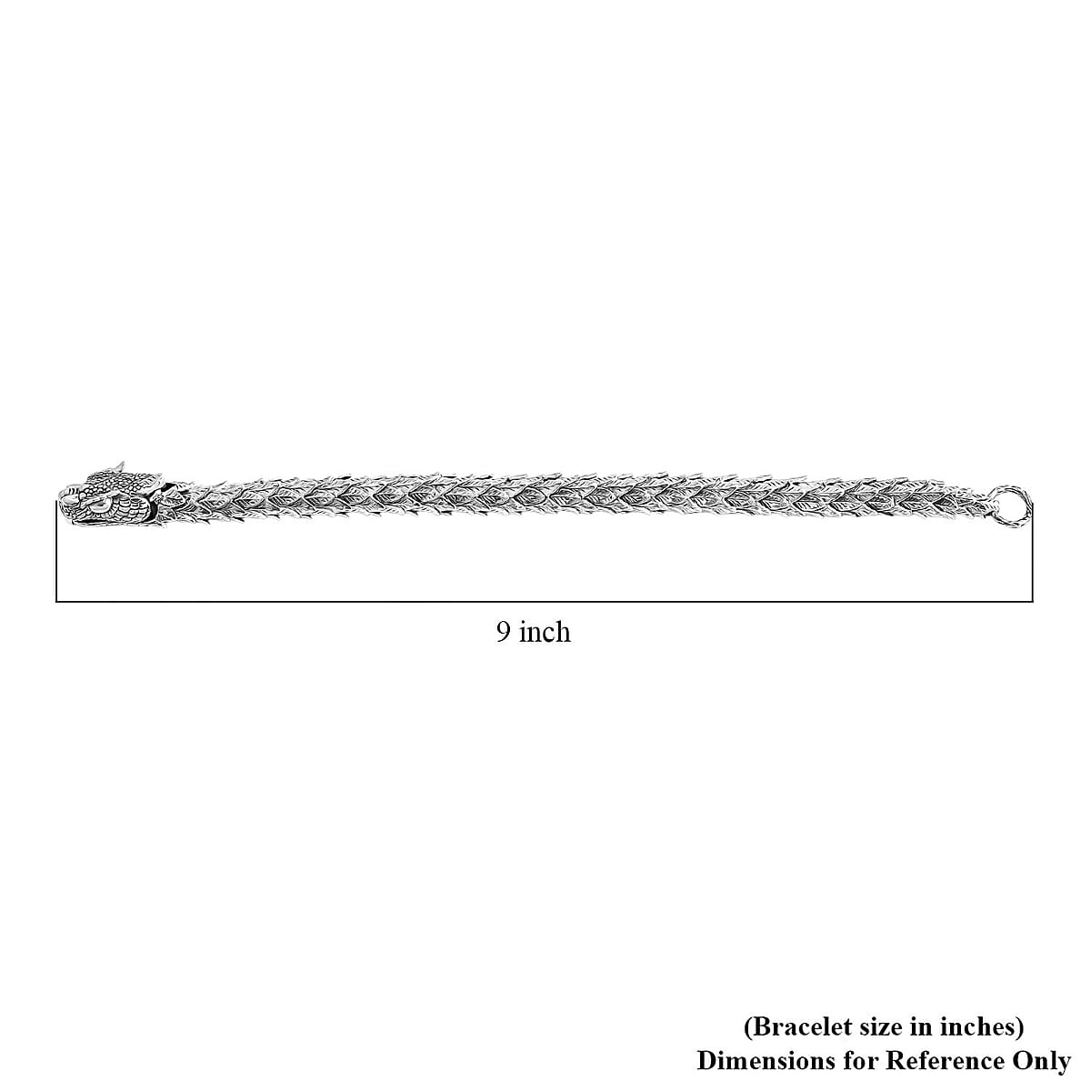 D'Joy Bali Legacy Snake Chain Bracelet in Sterling Silver (7.25 In) 45 Grams image number 7