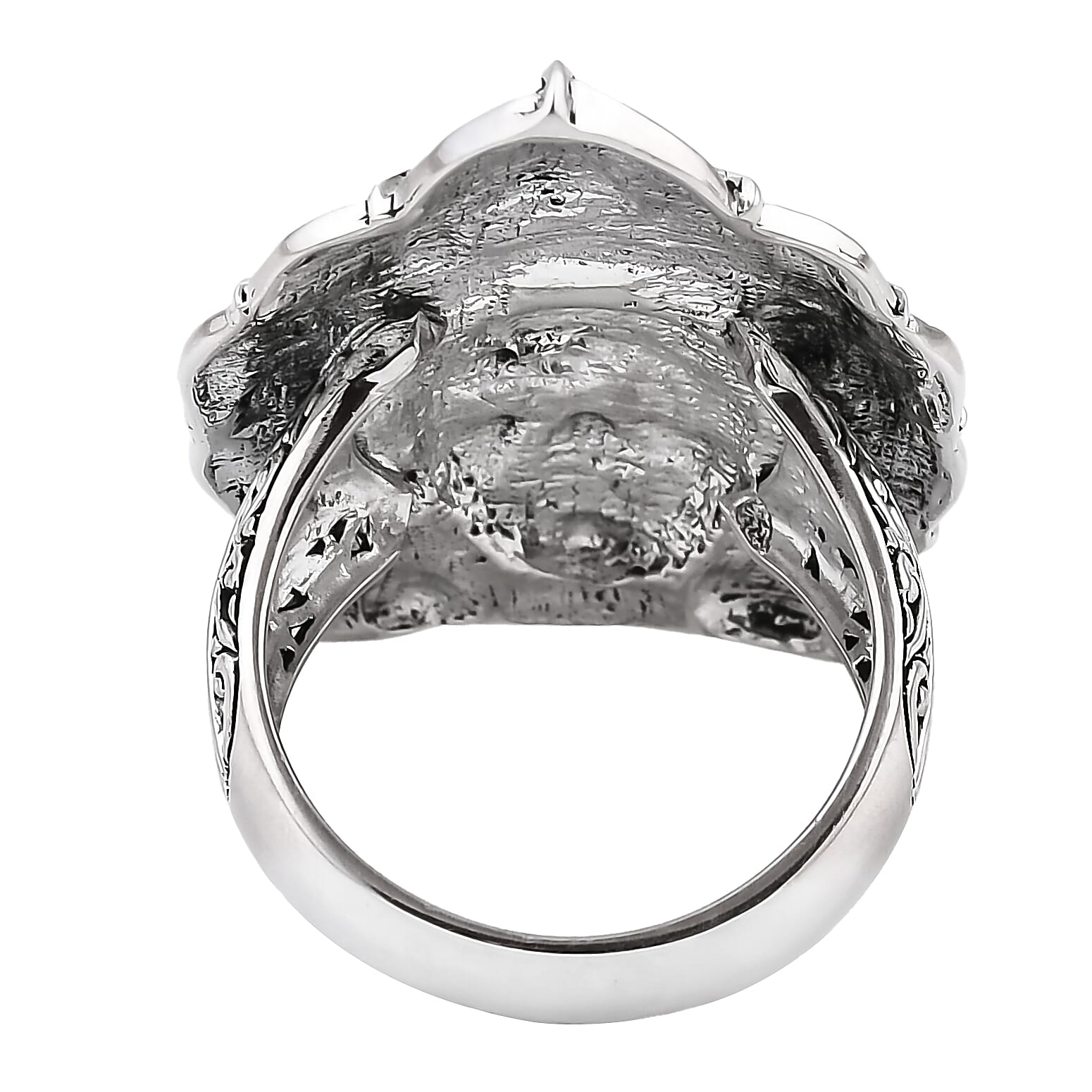 D'Joy Bali Goddess Princess Ring in Sterling Silver (Size 10.0) 13.75 Grams