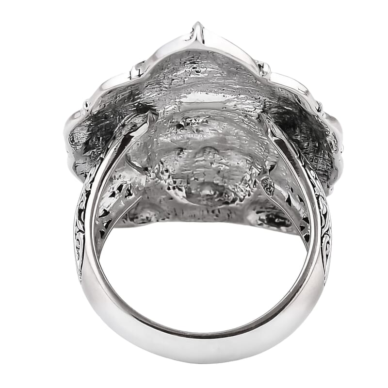 D'Joy Bali Goddess Princess Ring in Sterling Silver (Size 10.0) 13.75 Grams