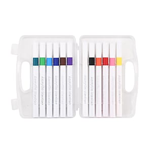 Livmore 5pcs Set Flower Theme Canvas Board with 12pcs Acrylic Markers