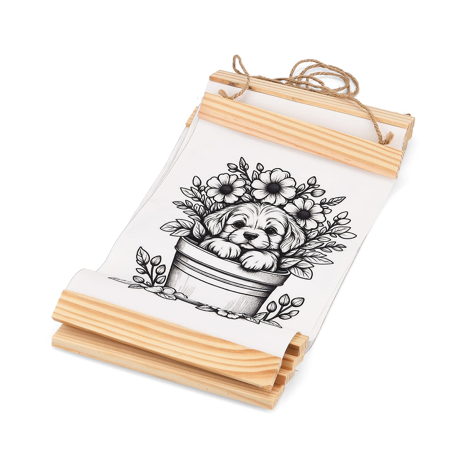 Livmore 5pcs Set Flower Theme Canvas Board with 12pcs Acrylic Markers