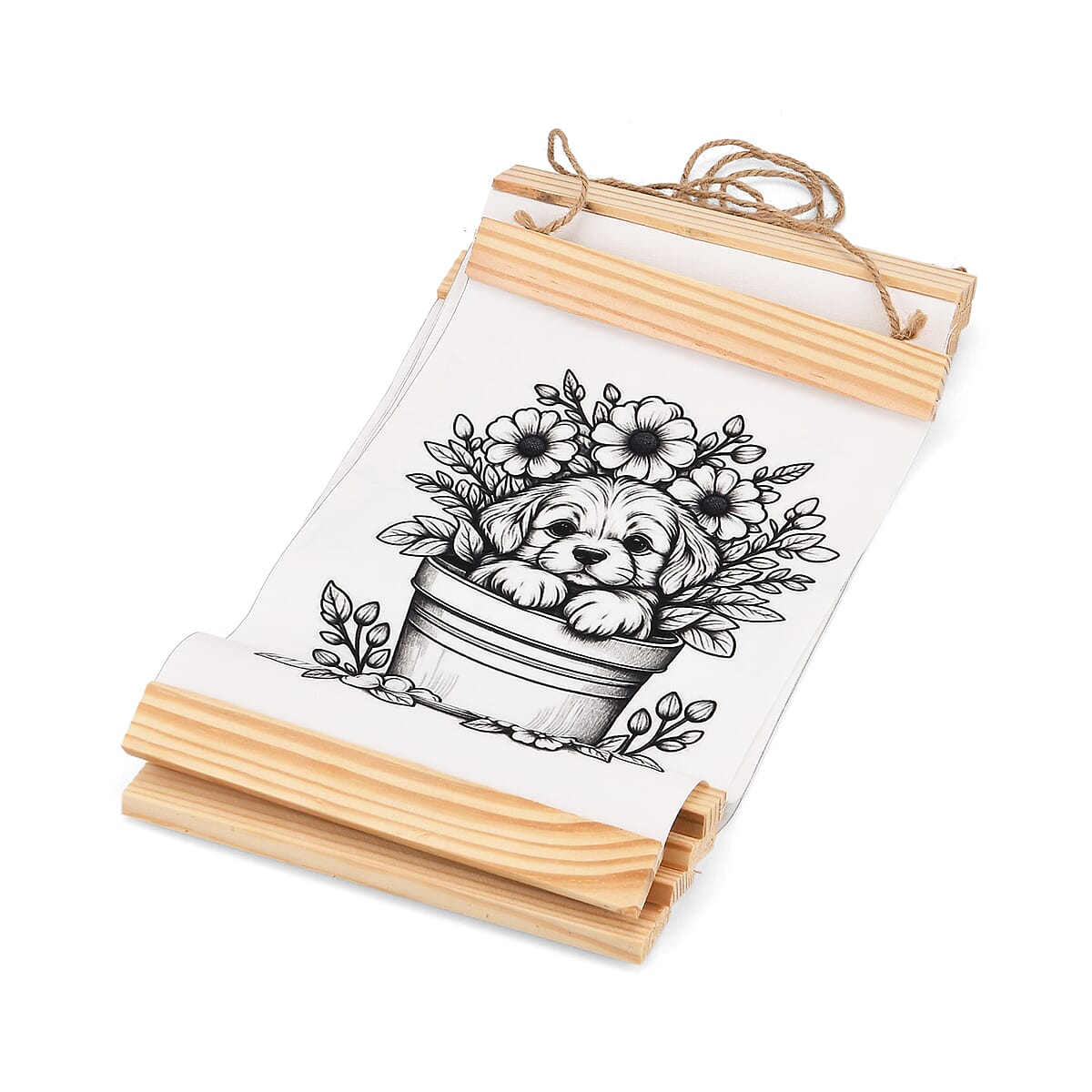 Livmore 5pcs Set Flower Theme Canvas Board with 12pcs Acrylic Markers image number 5