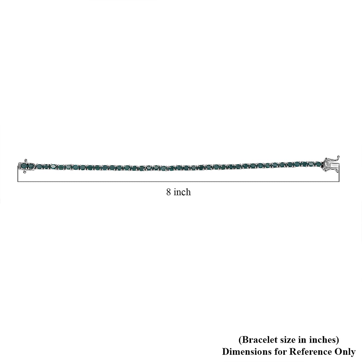 D'Joy Grandidierite 7.70 ctw Bracelet in Rhodium Over Sterling Silver (7.25 In) image number 4