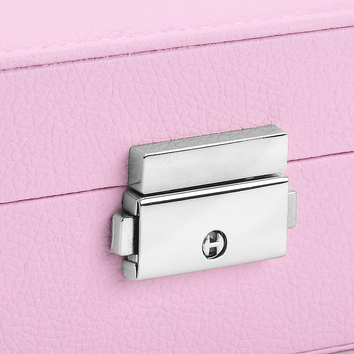 Livmore Pink Faux Leather Single Layer Jewelry Box image number 6