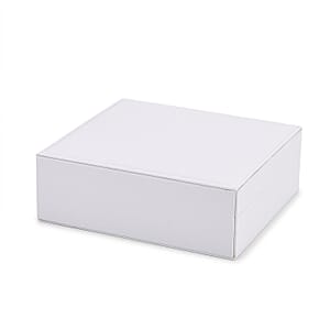 Livmore White Faux Leather Single Layer Jewelry Box