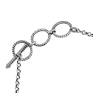 D'Joy Artisan Crafted Tahoe Nevada Turquoise, White Buffalo and Blue Moon Turquoise 20.40 ctw Bracelet in Sterling Silver (7.25 In)