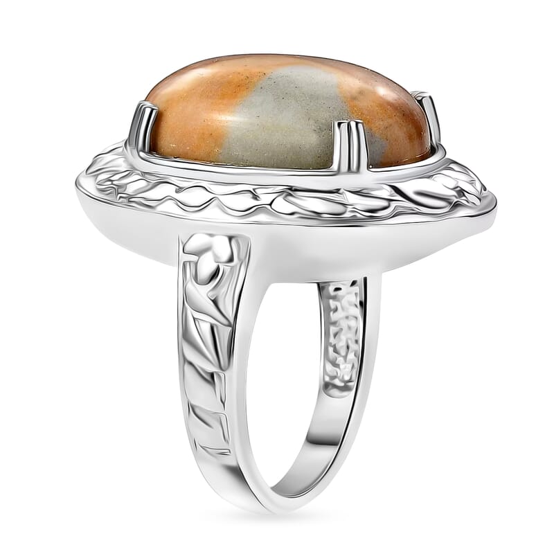 EverTrue Cherry Creek Solitaire Ring in Stainless Steel 16.10 ctw (Size 10.0)