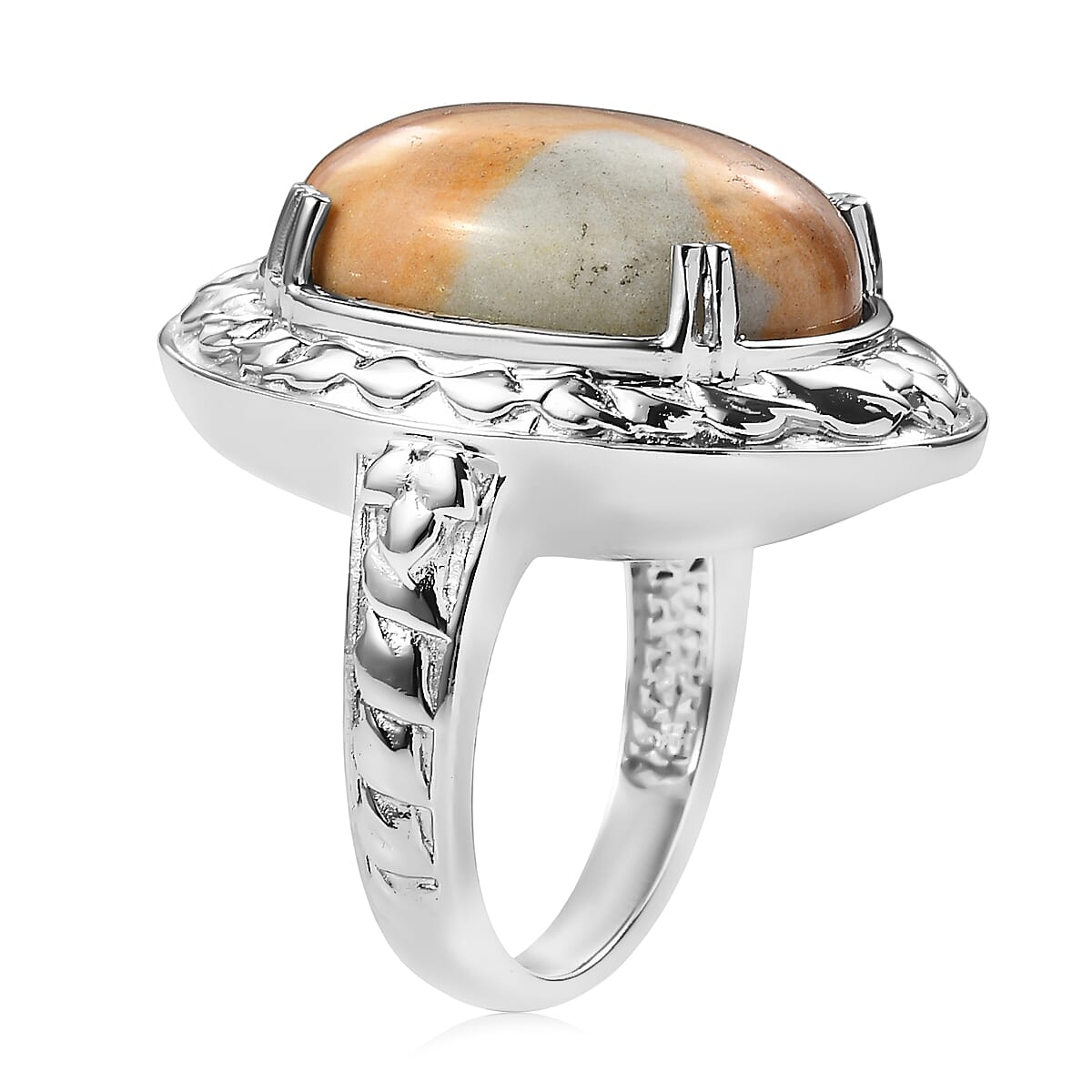 EverTrue Cherry Creek 16.10 ctw Solitaire Ring in Stainless Steel (Size 7.0) image number 3