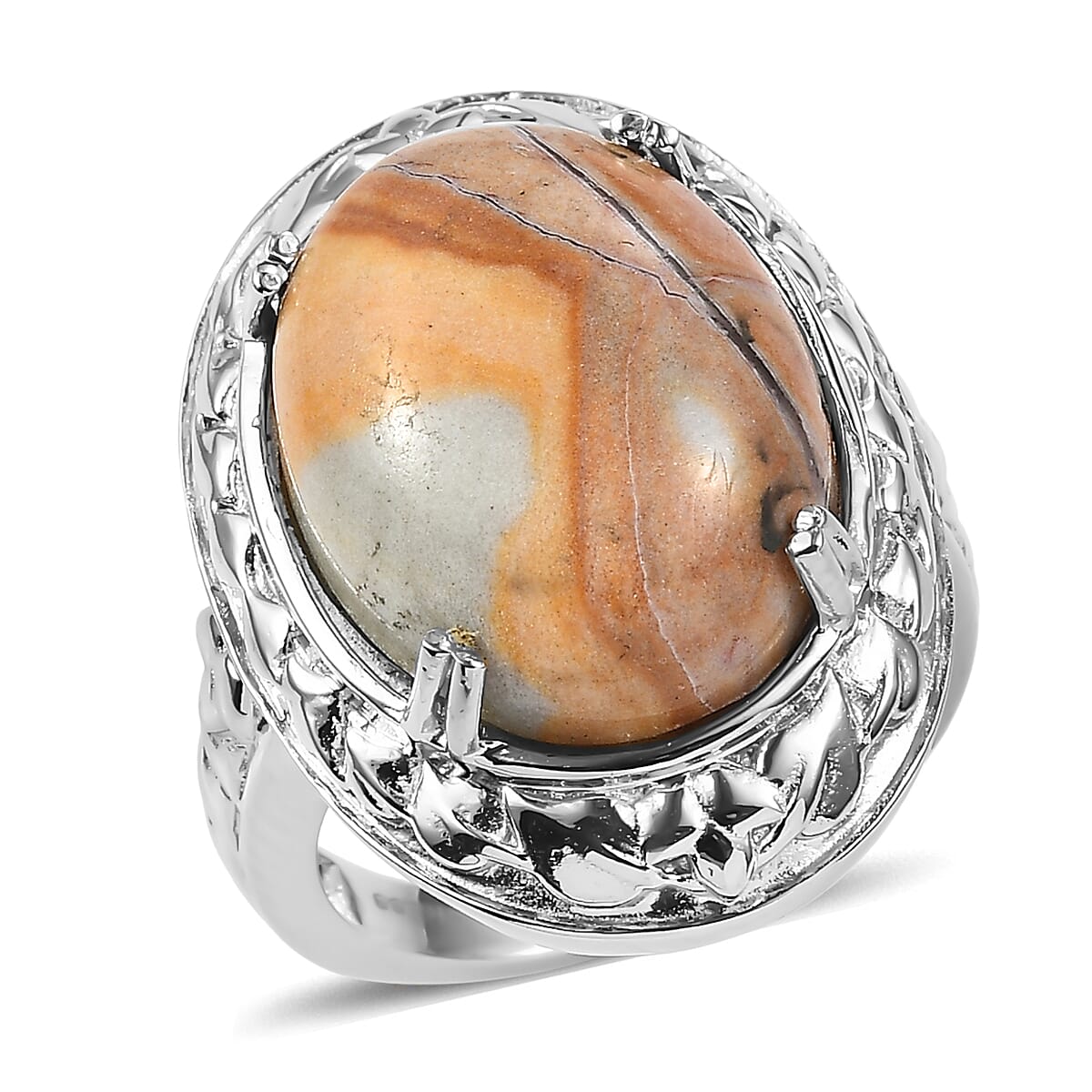 EverTrue Cherry Creek 16.10 ctw Solitaire Ring in Stainless Steel (Size 8.0) image number 0