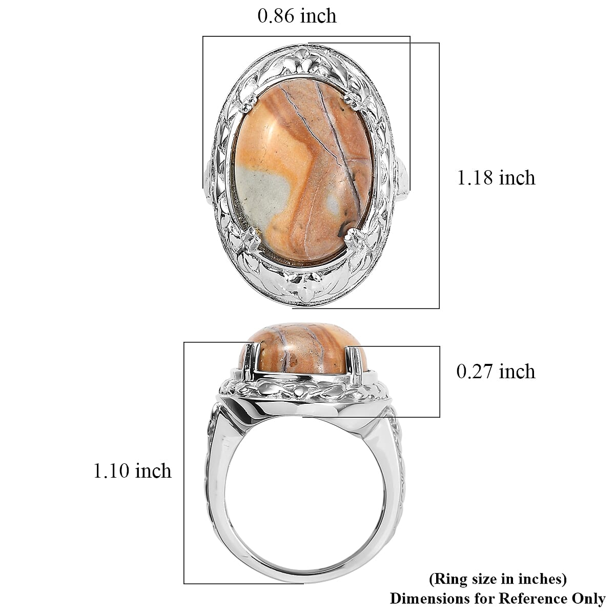 EverTrue Cherry Creek 16.10 ctw Solitaire Ring in Stainless Steel (Size 8.0) image number 5