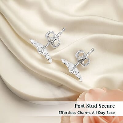 Luxuriant Lab Grown Diamond and Lab Grown Yellow Diamond (IR) (SI) 0.50 ctw Sunflower Radiance Earrings in Rhodium Over Sterling Silver