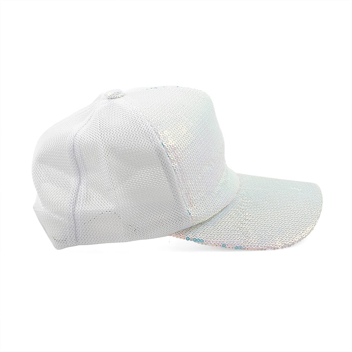 Tamsy White 2pcs Set Sequin Cap (22.83 In) image number 5