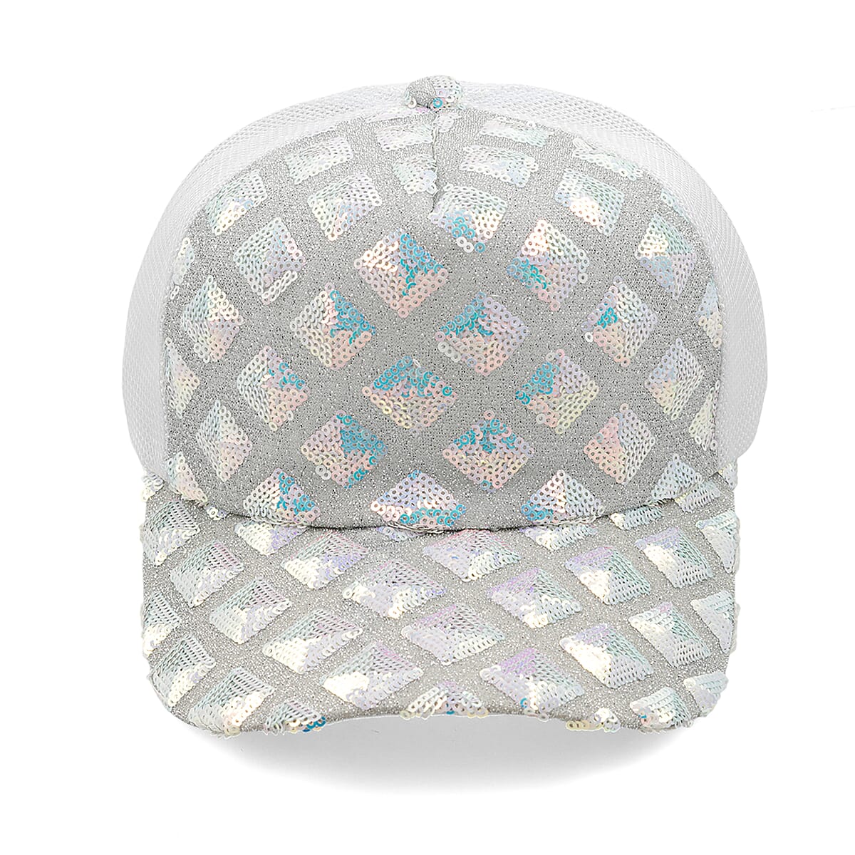 Tamsy White 2pcs Set Sequin Cap (22.83 In) image number 6