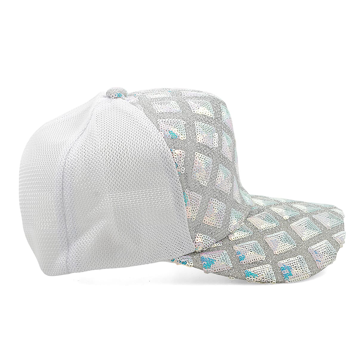 Tamsy White 2pcs Set Sequin Cap (22.83 In) image number 7