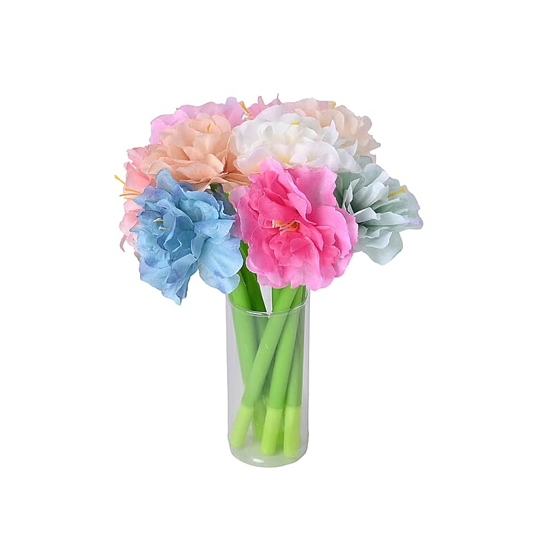Livmore Set of 10 Flower Pen with Black Ink