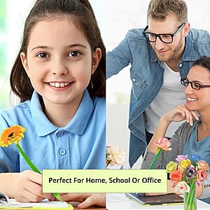 Livmore Set of 10 Flower Pen with Black Ink