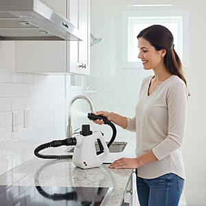 Livmore Light Blue Steam Cleaner with Plug 