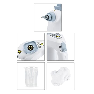 Livmore Light Blue Steam Cleaner with Plug 