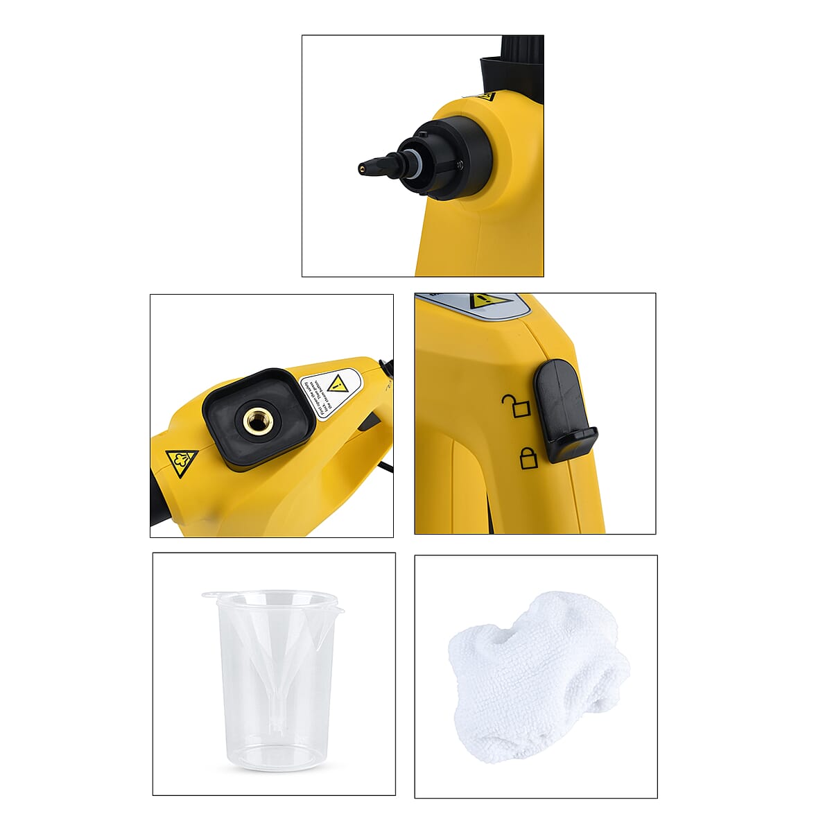 Livmore Yellow Steam Cleaner with Plug  image number 8