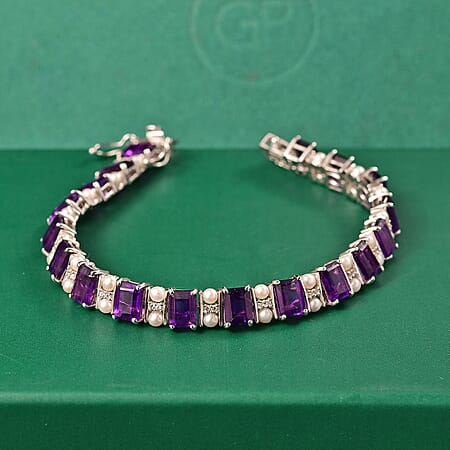 Rhodium Over Sterling Silver / 7.25 Inches - Product card gallery slide 2 (10178222424377)