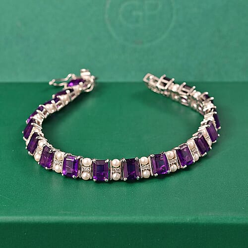 Rhodium Over Sterling Silver / 7.25 Inches - Product card gallery slide 2 (9432995725567)