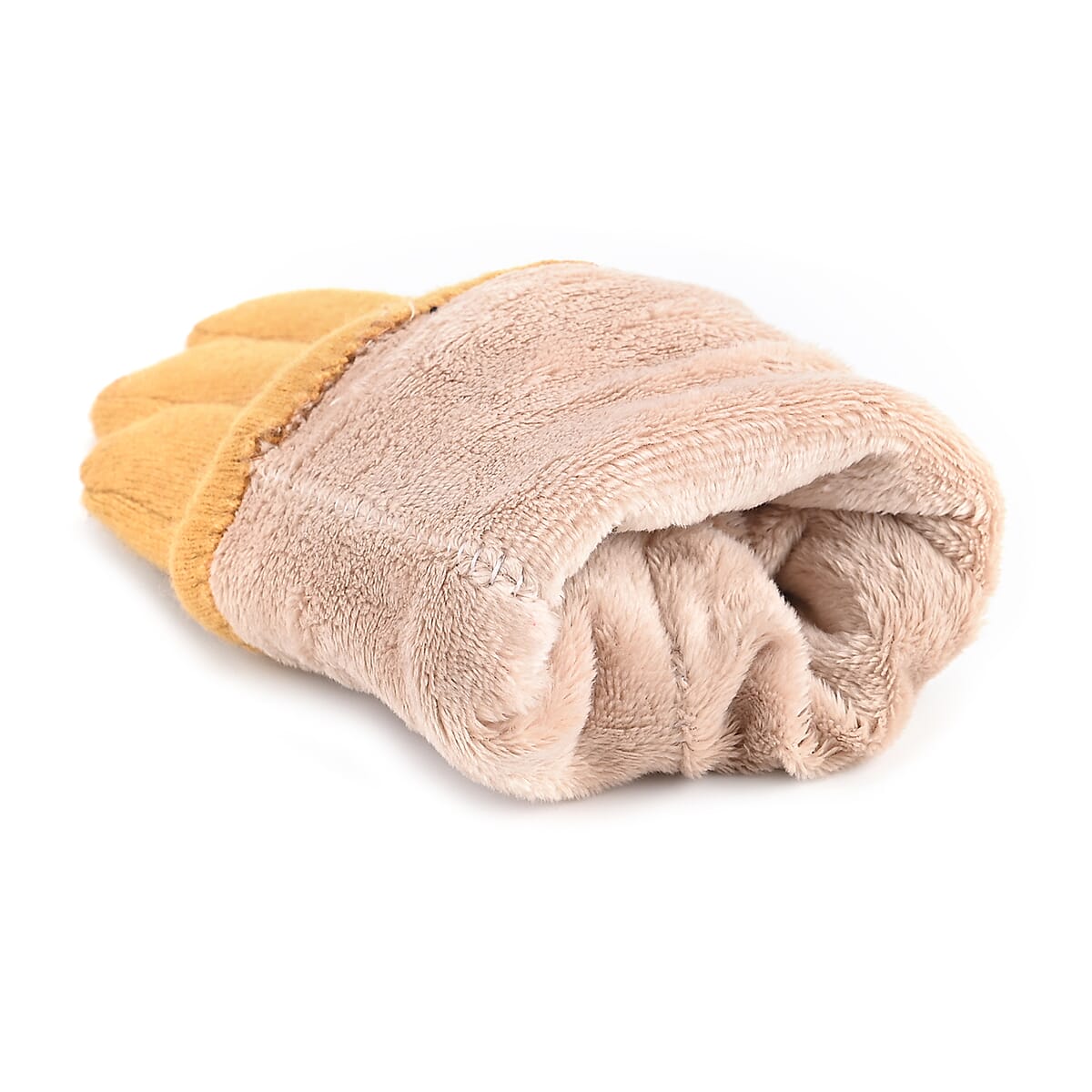 Tamsy Ginger Cashmere Wool Gloves with 2 Fingers Screen Touch image number 5
