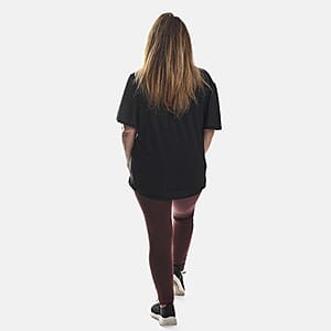 GENIE Brown Soft Fleece Lined Full Length Legging &ndash; Medium