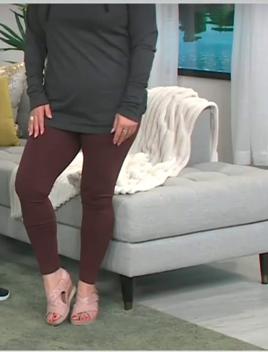 GENIE Brown Soft Fleece Lined Full Length Legging – Large (Ships in 5-7 Business Days) image number 0