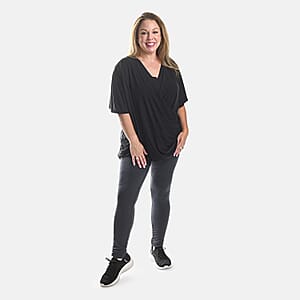 GENIE Charcoal Soft Fleece Lined Full Length Legging &ndash; XLarge