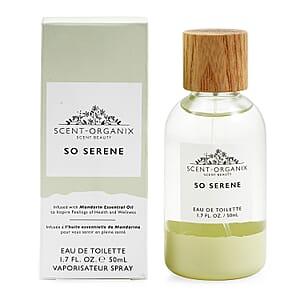 Scent Organix So Serene Perfume for Men & Women Citrusy and Fruity Scent with Notes of Mandarin, Wild Freesia & Green Tea - Non-Toxic Perfume - 1.7fl Oz