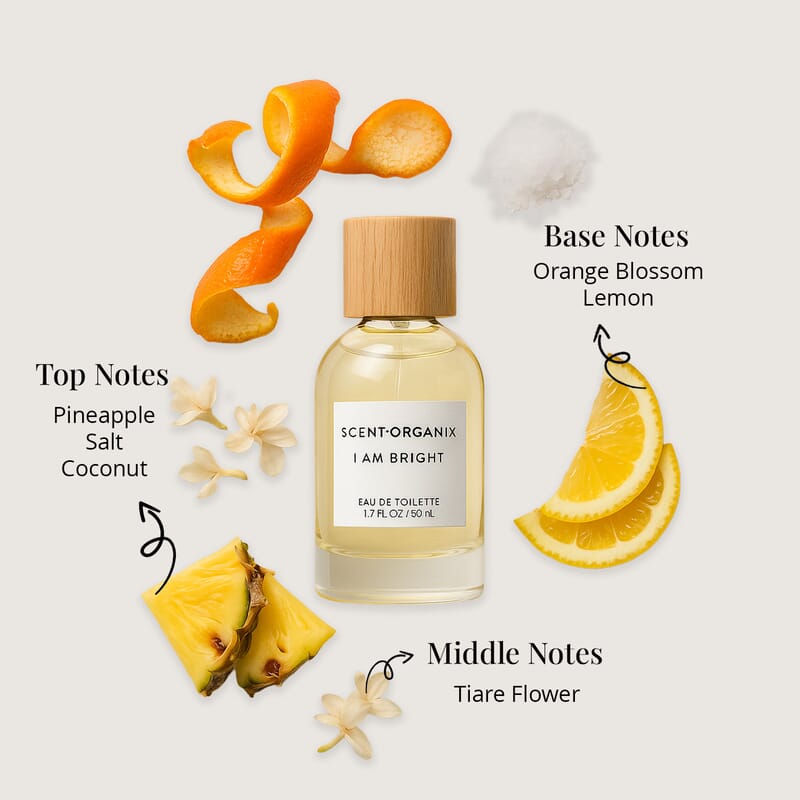 Scent Organix I Am Bright EDT Infused with Lemon Essential Oil (1.7oz)