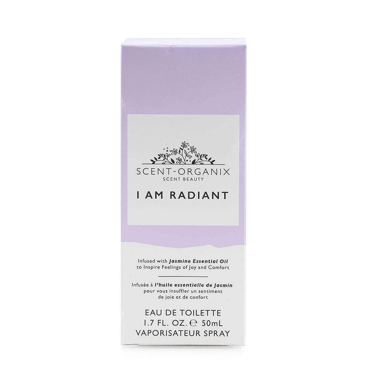 Scent Organix I Am Radiant Perfume for Men & Women Evocative Florals Scent with Notes of Lily-Of-The-Valley, Hyacinth & Vetiver - Non-Toxic Perfume - 1.7fl Oz image number 2