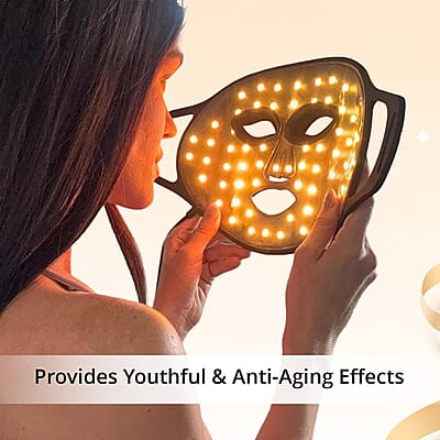 GLO24K 7 Color Photon Rejuvenation Super LED Mask (Lifetime Warranty)