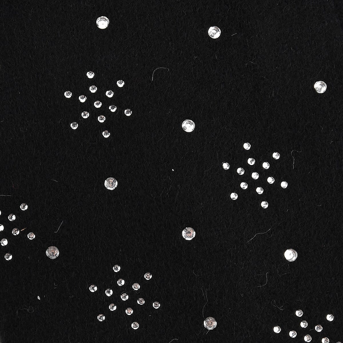 Doorbuster Tamsy Black Cashmere Wool Gloves with 2 Fingers Screen Touch image number 3