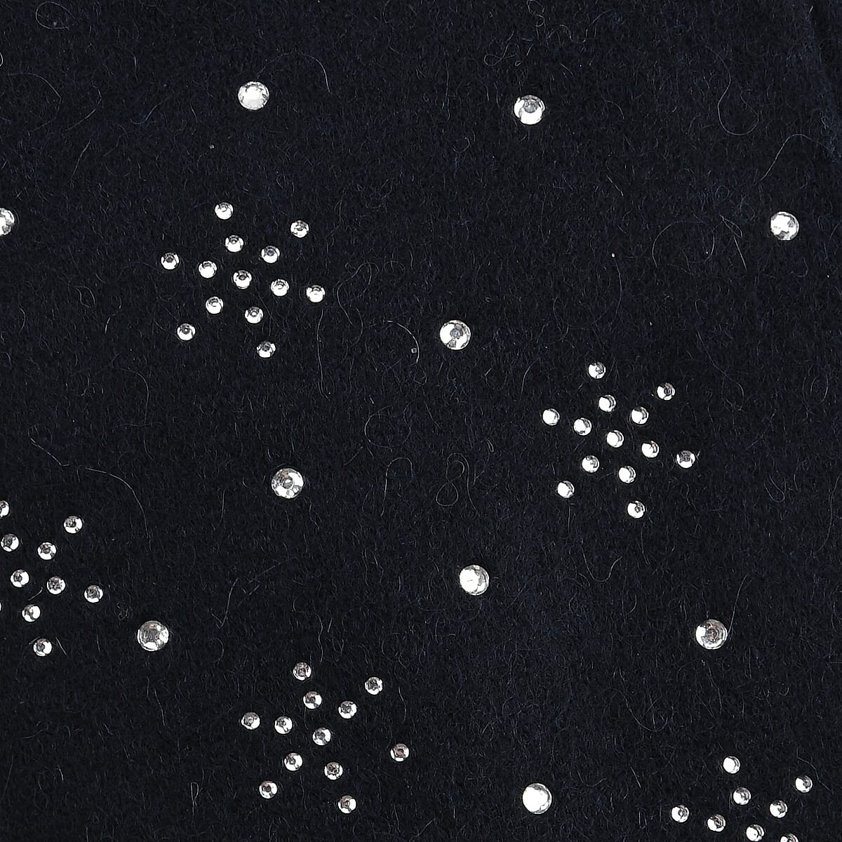 Doorbuster Tamsy Navy Cashmere Wool Gloves with 2 Fingers Screen Touch image number 3